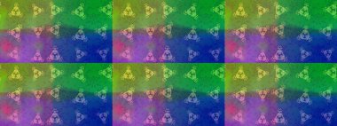 Soyut mandala ya da tuhaf kar tanesi çizgisi sanat tasarımı. Raster illüstrasyonu. Renkli arka planda izole tatlı kar taneleri.