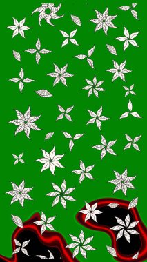 Desen, çizim, çiçek sınırı. Güzel, parlak, pürüzsüz kumaş, tuval. Çiçek çelengi. Eski moda arka plan. Kıvırcık, parlak örgü. Raster illüstrasyonu.