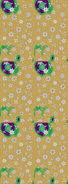 Güzel çiçek deseni. Düz Çiçek Elementleri Tasarımı. Renkli Bahar Teması eskiz kalıbı. Sarı renkte çiçekler.