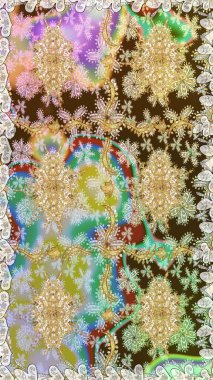 Kusursuz klasik raster nötr ve altın desenli. Klasik klasik klasik arka plan. Geleneksel oryantasyon süsü.