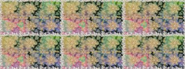 Tarafsız renklerde, altın elementlerle kusursuz desen. Kusursuz klasik raster altın desenli. Klasik klasik klasik arka plan. Raster illüstrasyonu. Geleneksel oryantasyon süsü.