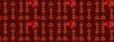 Kar taneli kırmızı, siyah ve kahverengi renkler. Renkli arka planda izole tatlı kar taneleri. Raster illüstrasyonu.