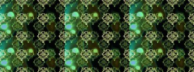 Paisleys zarif çiçek desenli arkaplan duvar kâğıdı çizimi. Klasik stil, güzel, modern, üç boyutlu sanat eseri, altın ve yeşil, siyah ve gri desenli çiçek yaprakları ve süslemeleri var..