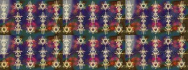 Düz dizayn. Grafiksel element dekorasyonu. Kar Tanesi Mozaik ikonu. Siluet kar tanecikleri izole edilmiş renkler. Raster illüstrasyonu. Sembol kışı, donmuş, Noel, yeni yıl tatili.