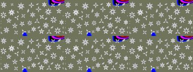 Sevimli çiçek raster deseni. Modaya uygun kumaş deseni. Renkli Yaz Temalı eskiz kalıbı. Düz Çiçek Elementleri Tasarımı.