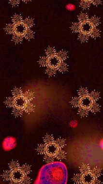 Raster resim. Kış arka plan. Raster Noel renkli arka plan ile sevimli kar tanesi. Kar taneleri ile Noel arka plan.