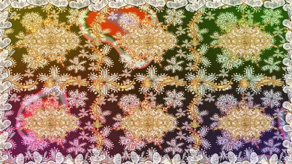 Barok tarzında kusursuz bir doğulu süsü. Tarafsız renklerde ve altın elementlerle geleneksel klasik altın raster deseni.