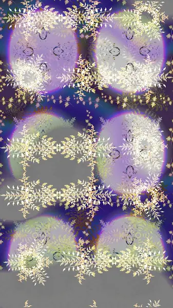 Raster illüstrasyonu. Noel stili. Renklerdeki kar taneleri.