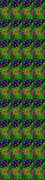 Renkli Bahar Teması eskiz kalıbı. Düz Çiçek Elementleri Tasarımı. Raster Şirin kumaş deseni. Eskiz klasiği.