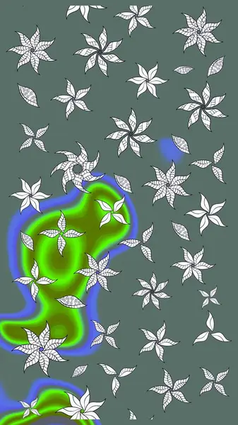 Tatil havası. Nazik romantik baskı. Raster güzel bir çiçek deseni çizmiş. Tarafsız renklerde çiçekler. Bahar mevsimi.