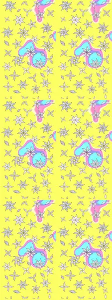 Bahar mevsimi. Raster güzel bir çiçek deseni çizmiş. Nazik romantik baskı. Tatil havası..