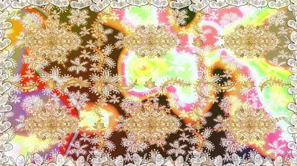 Kusursuz klasik raster altın desenli. Tarafsız renklerde, altın elementlerle kusursuz desen. Geleneksel oryantasyon süsü. Klasik vintage arkaplan.