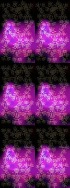 Siyah, mor ve mor kar tanelerinden izole edilmiş. Güzel bir kış süsü. Renkli kar taneleri Raster illüstrasyonu.