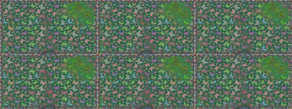 Raster illüstrasyonu. Basit bir şekilde. Mavi renkte soyut sevimli kelebek. Kusursuz desen arkaplanı.