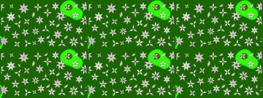 Çiçek deseni. Raster güzel kumaş deseni çiziyor. Renkli Bahar Teması eskiz kalıbı. Düz Çiçek Elementleri Tasarımı.