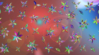 Nazik, narin çiçek arkaplanı. Kahverengi renkli çiçekler. Raster çiçek desenli ve çiçekli..