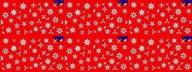 Klasik çiçekler. El çizimi, soyut ve süslü elementler. Yaz çiçekleri teması. Kırmızı renkler. Suluboya resim taklit Raster illüstrasyonu.