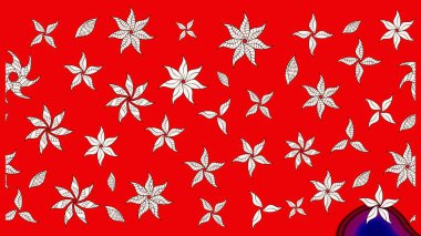 Küçük çiçekteki sevimli çiçek deseni. Tony 'nin kumaş kalıbını çiz. Modaya uygun kumaş deseni. Raster illüstrasyonu.