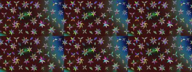 Güzel suluboya yaz çiçekleri deseni..