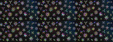 Miles Fleur, süslü püslü bir süs. Kumaş, tekstil, duvar kağıdı baskısı için. Tomurcukları papatya çiçekleri olan sevimli bir çiçek deseni. Eski usul. Eskiz geçmişi. Raster illüstrasyonu.