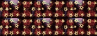 Kar Tanesi Mozaik ikonu. Kahverengi, siyah ve kırmızı siluet kar tanesi işareti. Düz dizayn. Sembol kışı, donmuş, Noel, yeni yıl tatili. Grafiksel element dekorasyonu. Raster illüstrasyonu.