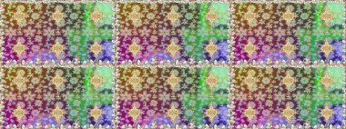 Paisleys zarif çiçek desenli arkaplan duvar kâğıdı çizimi klasik stil, modern 3D çizgili sanat eseri altın ve nötr desenli çiçek yaprakları ve süslemeleri..