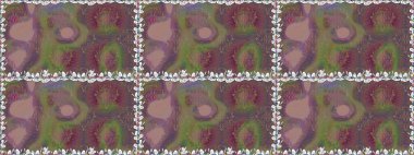 Renkli, pürüzsüz desen. Çiçek arkaplan. Çiçek duvar kâğıdı. Raster illüstrasyonu. Kahverengi renkli şirin tekstil.