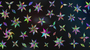 Raster illüstrasyonu. Küçük çaplı çiçeklerdeki basit şirin desenler. Tekstil veya kitap kapakları, imalat, duvar kağıtları, baskı, hediye paketi ve yapıştırma kitabı için çiçek eskiz geçmişi.