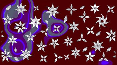 Düz Çiçek Elementleri Tasarımı. Sketch Colour Spring Theme eskiz kalıbı. Sevimli çiçek raster deseni. Kırmızı renkte çiçekler.