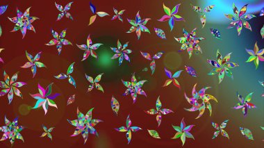 Hoş bir çiçek geçmişi var. Güzel kumaş deseni. Küçük bir çiçekte eskiz deseni. Raster illüstrasyonu.