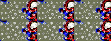 Karalama çiçekleri çizim kalıbı. Sanat, çiçeklere ilham verir ve arka plan bırakır. Yeşil el çizimi desen. Raster deseni.