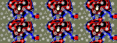 Güzel eskiz şekli. Raster çiçekli arka plan. Yazdır. Güzel kumaş deseni. Renkli Yaz Temalı eskiz kalıbı. Düz Çiçek Elementleri Tasarımı.