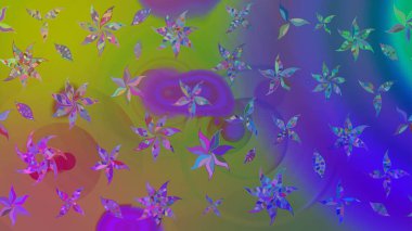 Ultraviyole kumaş deseni. Raster illüstrasyonu. Organik motif arka planı. Çizim deseni.