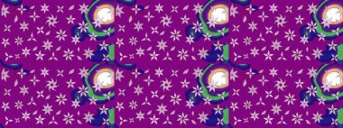 Raster güzel kumaş deseni çiziyor. Düz Çiçek Elementleri Tasarımı. Renkli Bahar Teması eskiz kalıbı. Çiçek deseni.