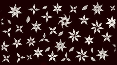 Siyah renklerde. Raster illüstrasyonu. Çiçek buketleriyle klasik tarzda eskiz deseni.