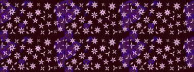 Millefleur 'lar. Küçük kahverengi çiçekli oldukça eski bir besin torbası deseni. Tekstil, kumaş, kapaklar, duvar kağıtları, baskı, paket, koleksiyon defteri, örgü, dekupaj için çiçek arkaplanı..