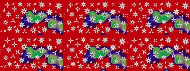 Soyut etnik raster çizim kalıbı. Kabile sanatı boho baskısı, klasik çiçek arkaplanı. Arkaplan dokusu, duvar kağıdı, kırmızı renkli çiçek teması.