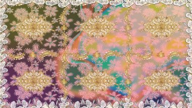 Kusursuz ahşap oyma. Bej renkli ve altın elementli desen. Patina. Küçük bir alan derinliği. Klasik mobilya tarzı. Oyma. Lüks mobilyalar. Altın çerçeveli bej arkaplan.