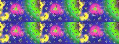 Bahar mevsimi. Nazik romantik baskı. Tatil havası. Raster güzel bir çiçek deseni çiziyor..