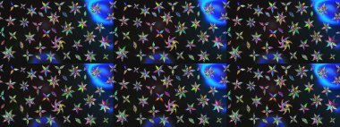 Gri renkli şirin çiçek deseni. Düz Çiçek Elementleri Tasarımı. Renkli Bahar Teması eskiz kalıbı. Raster Modaya uygun kumaş deseni.