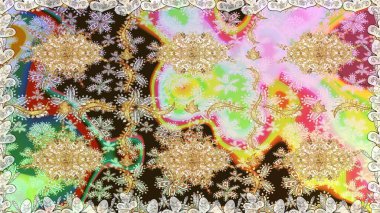 Tarafsız renklerde raster altın desen. Soyut duvar kâğıdı, ambalaj dekorasyonu. Kış sembolü, Mutlu Noeller, Mutlu yıllar 2019. Altın kar taneleri basit, pürüzsüz desen.