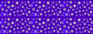 Mor renkli çiçekler. Raster illüstrasyonu. El çizimi çiçekli soyut çizim deseni.