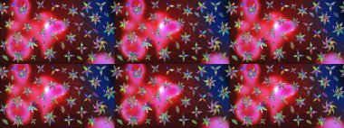 Raster illüstrasyonundaki çiçek desenli çizim. Kahverengi renklerde. Güzel kumaş deseni. Raster illüstrasyonu.