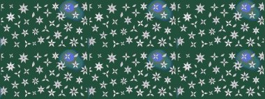 Halk tarzı. Moda baskıları için zarif bir şablon. Modern çiçek arkaplanı. Parlak renkli çiçekleri ve yeşil yaprakları olan harika bir çiçek deseni..