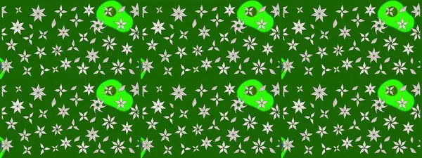 Çiçek deseni. Raster güzel kumaş deseni çiziyor. Renkli Bahar Teması eskiz kalıbı. Düz Çiçek Elementleri Tasarımı.