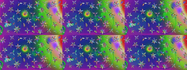 Renkli Bahar Teması eskiz kalıbı. Raster illüstrasyonu. Yeşil renkte zarif çiçek buketi suluboya. Düz Çiçek Elementleri Tasarımı.