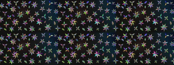 Miles Fleur, süslü püslü bir süs. Kumaş, tekstil, duvar kağıdı baskısı için. Tomurcukları papatya çiçekleri olan sevimli bir çiçek deseni. Eski usul. Eskiz geçmişi. Raster illüstrasyonu.