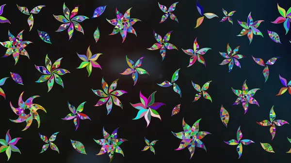 Raster illüstrasyonu. Küçük çaplı çiçeklerdeki basit şirin desenler. Tekstil veya kitap kapakları, imalat, duvar kağıtları, baskı, hediye paketi ve yapıştırma kitabı için çiçek eskiz geçmişi.