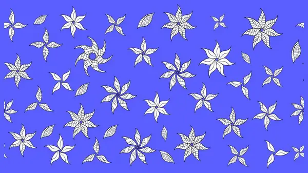 Güzel kumaş deseni. Raster illüstrasyonundaki çiçek desenli çizim. Düz Çiçek Elementleri Tasarımı. Renkli Bahar Teması çizim şablonu.