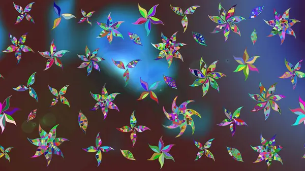 Yumuşak, bahar çiçekli arka plan. Kahverengi renkli çiçekler. Raster çiçek desenli ve çiçekli..